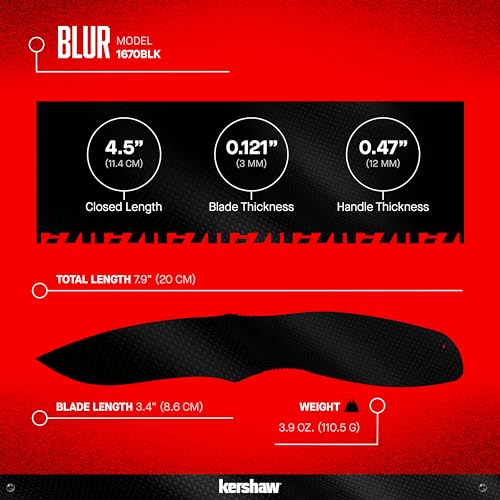 Olive/Black Kershaw Blur Pocket Knife