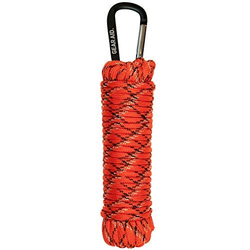 550 Paracord and Carabiner Combo for Camping, Survival - Orange