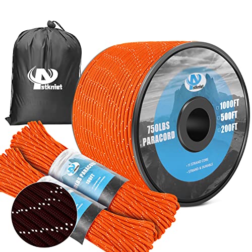 750Ib 100ft Green Reflective Paracord for Survival