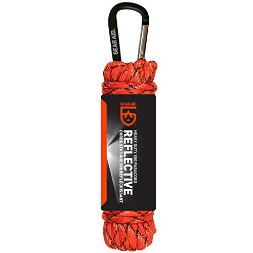 550 Paracord and Carabiner Combo for Camping, Survival - Orange