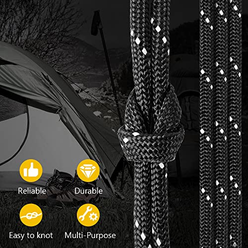 750Ib 100ft Green Reflective Paracord for Survival