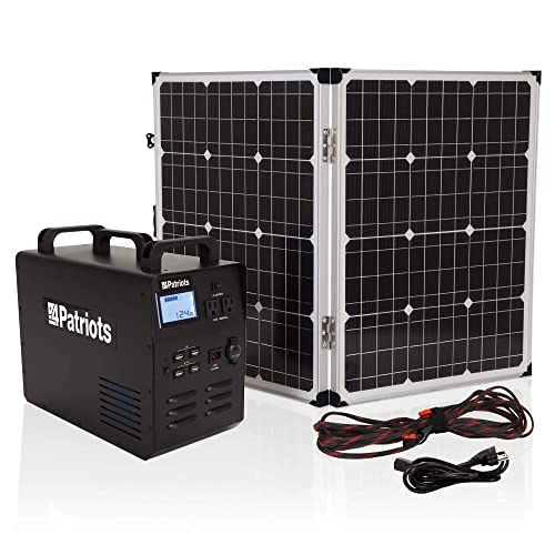 Silent, Portable Patriot Power Generator with Solar Panel