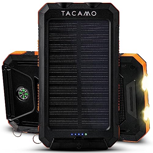 Solar Power Bank with Dual-LED Flashlight
