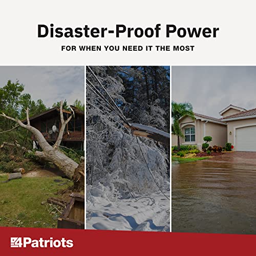 Silent, Portable Patriot Power Generator with Solar Panel