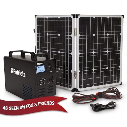 Silent, Portable Patriot Power Generator with Solar Panel