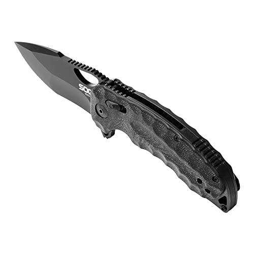 Black SOG Kiku XR Folding Knife
