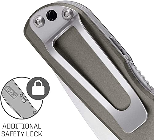 SOG Twitch II Folding Knife, silver