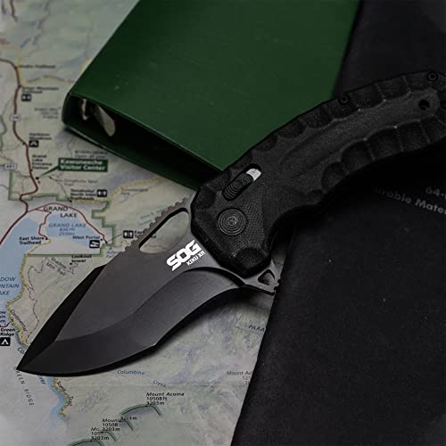 Black SOG Kiku XR Folding Knife