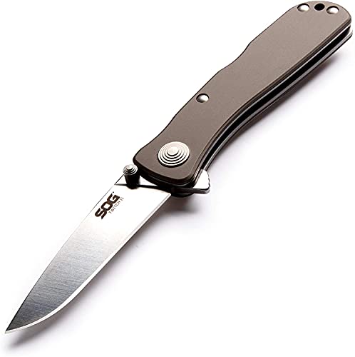 SOG Twitch II Folding Knife, silver