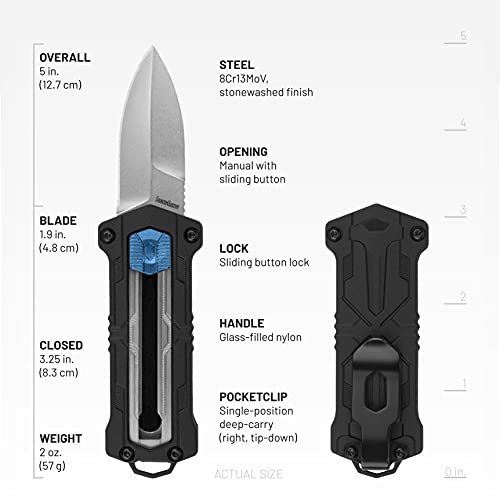 Kershaw Pocket Knife with 1.9-in. Blade, Black