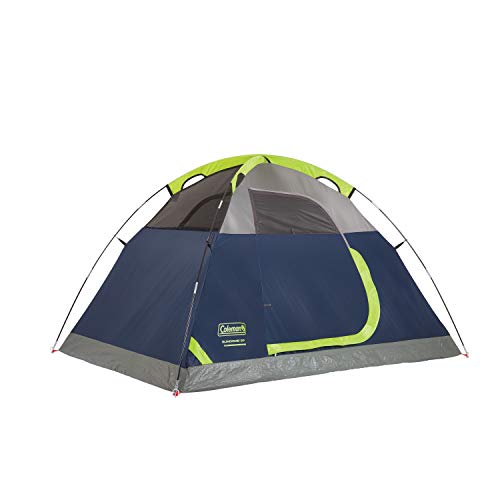 Coleman Heritage Big & Tall Cold-Weather Sleeping Bag & 2-Person Sundome Tent, Navy