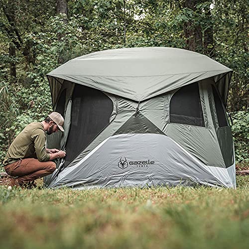 Gazelle Tents™ T4 Hub Tent, Quick Setup, All-Weather, Versatile, 4-Person