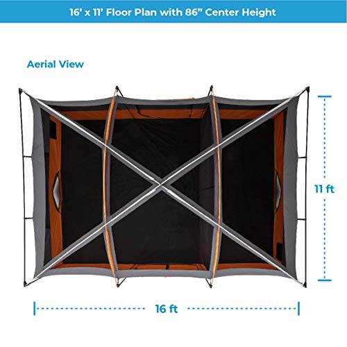 12 Person Outdoor Camping Tent with Storage Pockets