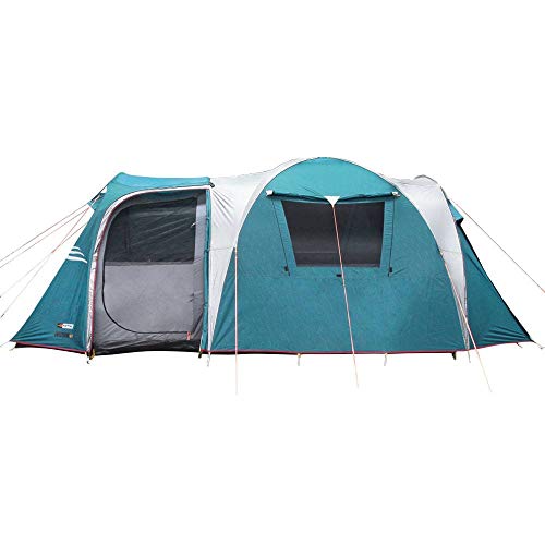 NTK Arizona GT 9-10 Person Tent for Family Camping | 17x8 ft Camping Tent with 2 Rooms, 2 Doors, 100% Waterproof Dome & Breathable Mesh | Outdoor Tent | 2500 mm Warm & Cold Weather Family Tent