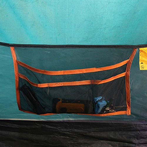 NTK Arizona GT 9-10 Person Tent for Family Camping | 17x8 ft Camping Tent with 2 Rooms, 2 Doors, 100% Waterproof Dome & Breathable Mesh | Outdoor Tent | 2500 mm Warm & Cold Weather Family Tent