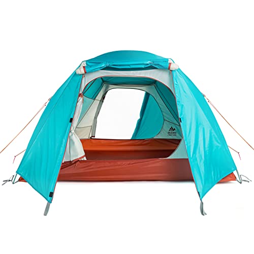 Unigear Space Dome 2 Person Tent- Spacious 2 Door/Vestibules Waterproof Tents for Camping Backpacking Hiking Fishing Travel - Ventilated