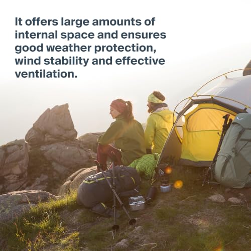Salewa Denali II Tent: 2-Person 3-Season Cactus/Grey, One Size