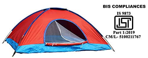 HOMECUTE Outdoor 2 Person Camping Tent (Red)
