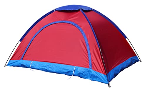 HOMECUTE Outdoor 2 Person Camping Tent (Red)