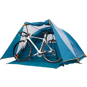 Camping Tent 2 Person, Aluminum Poles Tent with Bike Shed and Rainfly-Portable Dome Tents for Camping