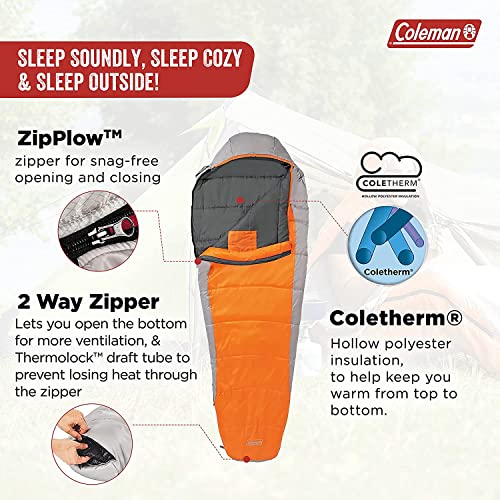 Coleman Silverton Cold-Weather Sleeping Bag for Campers