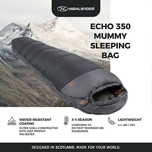 Highlander Mummy Adults Sleeping Bag - All-Season Comfort