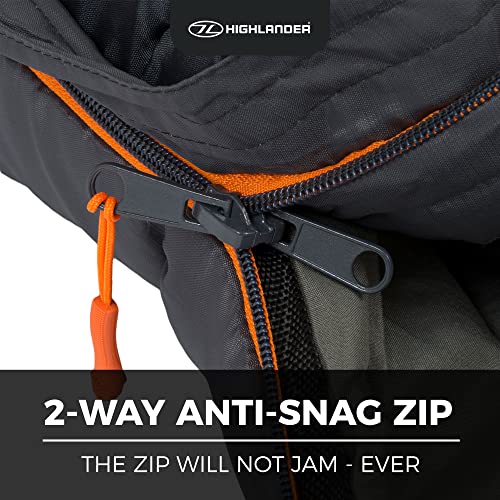 Highlander Mummy Adults Sleeping Bag - All-Season Comfort