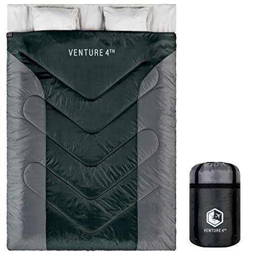 VENTURE 4TH Double Sleeping Bag - Lightweight & Water Resistant