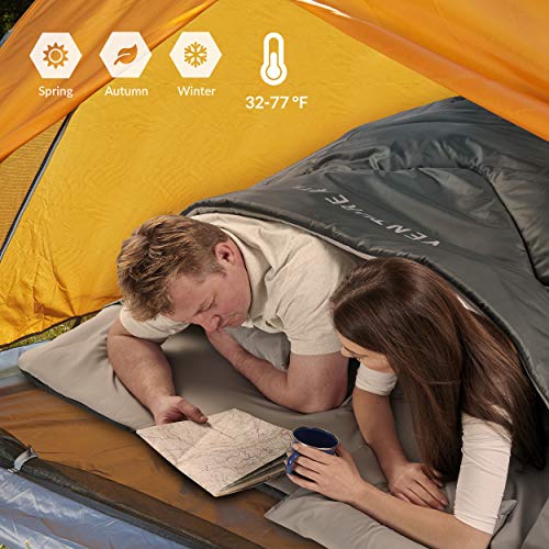 VENTURE 4TH Double Sleeping Bag - Lightweight & Water Resistant