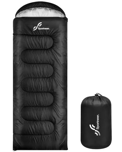 Sportneer Lightweight Camping Sleeping Bag for Adults