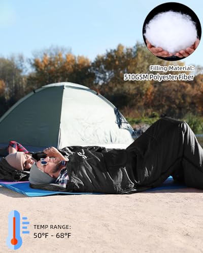 Sportneer Lightweight Camping Sleeping Bag for Adults