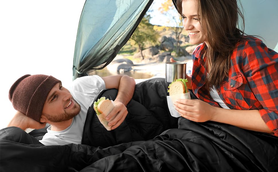 Sportneer Lightweight Camping Sleeping Bag for Adults