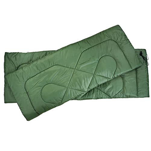 3-Season Rectangular Sleeping Bag: Camping & Hiking, Queen Sized
