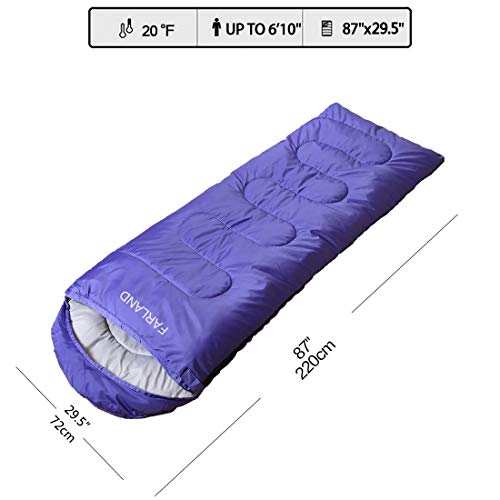 FARLAND Sleeping Bags: Portable 3-4 Season Camping, Hiking