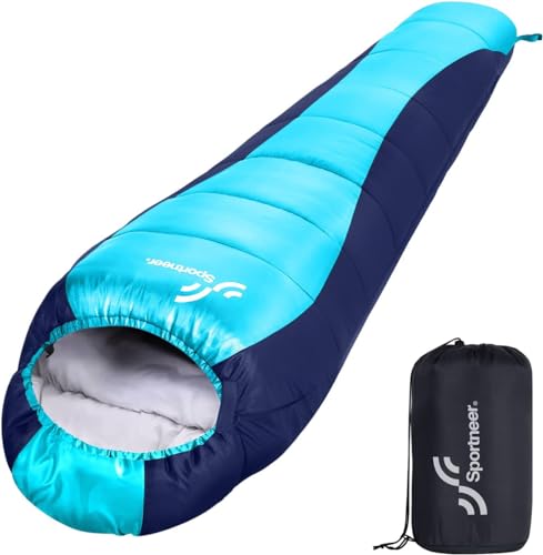 Sportneer Ultralight Mummy Sleeping Bag for Outdoor Camping