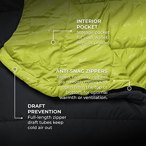 TETON Sports LEEF Lightweight Mummy Sleeping Bag - 0F