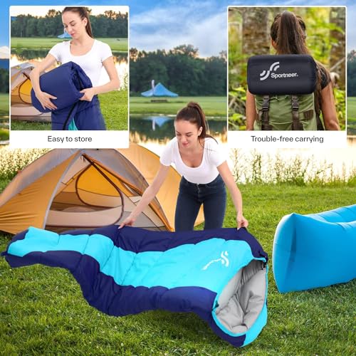 Sportneer Ultralight Mummy Sleeping Bag for Outdoor Camping