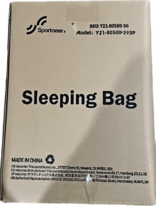 Sportneer Ultralight Mummy Sleeping Bag for Outdoor Camping