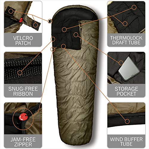 0°F Winter Sleeping Bag for Tall Adults | 90.6 in