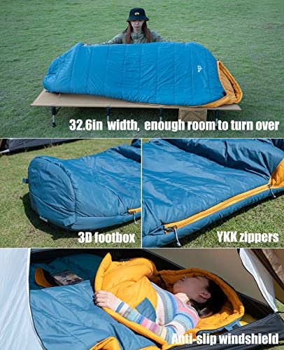 3-Season Compact Mummy Sleeping Bag for Outdoor Activities