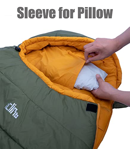 3-Season Compact Mummy Sleeping Bag for Outdoor Activities