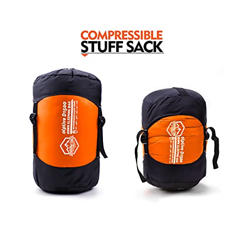 ZOOOBELIVES Hydrophobic Down Sleeping Bag - Lightweight 4-Season