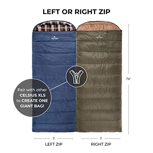 Celsius XL +20F Sleeping Bag: Family Camping Essential