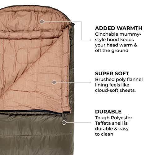 Celsius XL +20F Sleeping Bag: Family Camping Essential