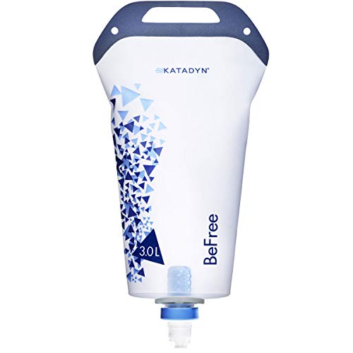 Katadyn BeFree 3.0L Water Filter, Fast Flow, 0.1 Micron EZ Clean Membrane for Personal or Small Group Camping, Backpacking or Emergency Preparedness (8019640)