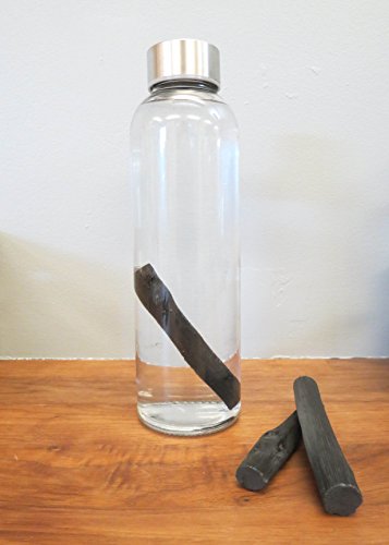 TOSA Binchotan Charcoal Water Purifying Sticks for Great-Tasting Water, 6 Sticks - Each Stick Filters Personal-Sized Water Bottle