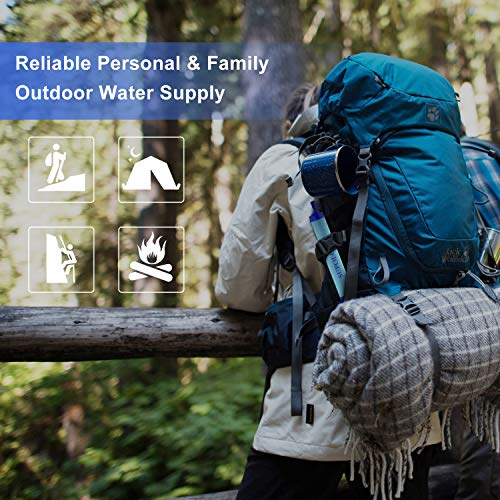 SUPOLOGY Water Filter Straw Kit, Personal Survival Straw Water Purifier for Outdoor Emergency, Adventure, Camping, Hiking, Backpacking, Travel, Survival Kits