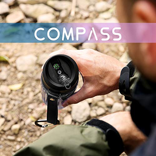 SurviMate Purified Water Bottle for Camping, Hiking, Backpacking and Travel, BPA Free with 4-Stage Intergrated Filter Straw