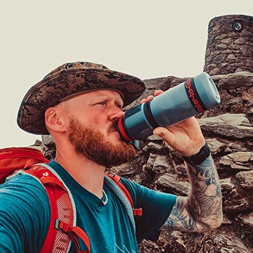 WATER TO GO Water Purifier Filter Bottle (Active 20oz/60cl) - Perfect for Hiking Camping Travel and Survival