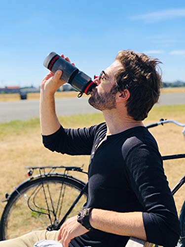WATER TO GO Water Purifier Filter Bottle (Active 20oz/60cl) - Perfect for Hiking Camping Travel and Survival